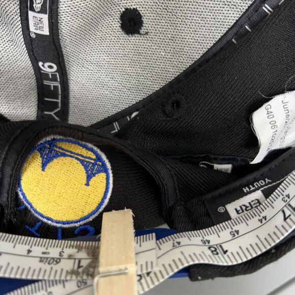 New Era Golden State Warriors Youth 9Fifty Adjustable Hat Cap Boy NBA Basketball - Picture 11 of 11